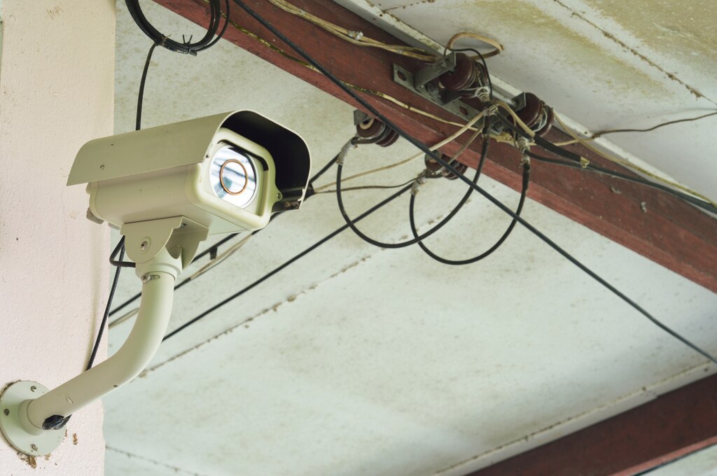 Outdoor wired CCTV camera system details