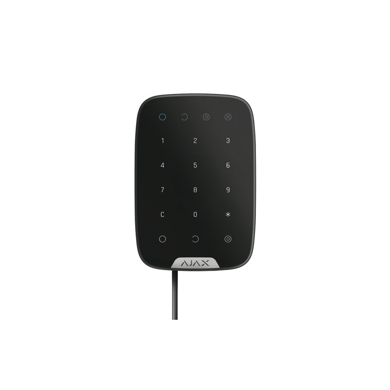 AJAX KeyPad Fibra - Wired touch keypad black