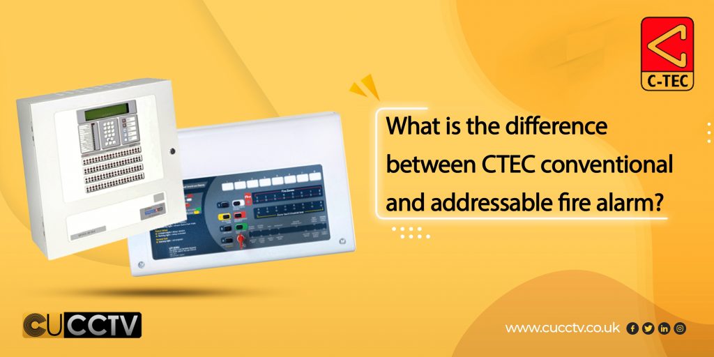 What is the difference between CTEC conventional and addressable fire alarm