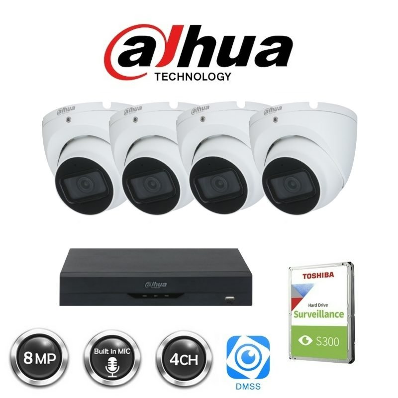 dahua kit 8mp+4ch nvr