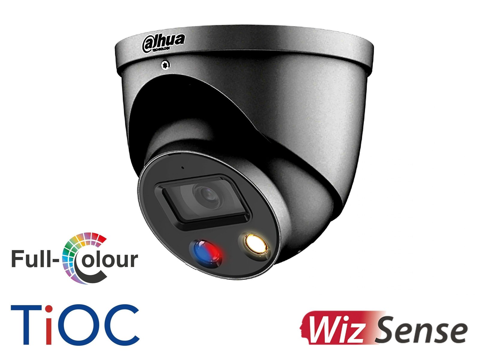 grey-_tioc_ip_tioc_full_col_tioc_wizsense_magento_3_logos_pic-scaled Dahua 8MP IP TIOC 2.0 Dome Night in Colour 2 Way Talk Active Deterrent on Motion Detection Grey - Image 1